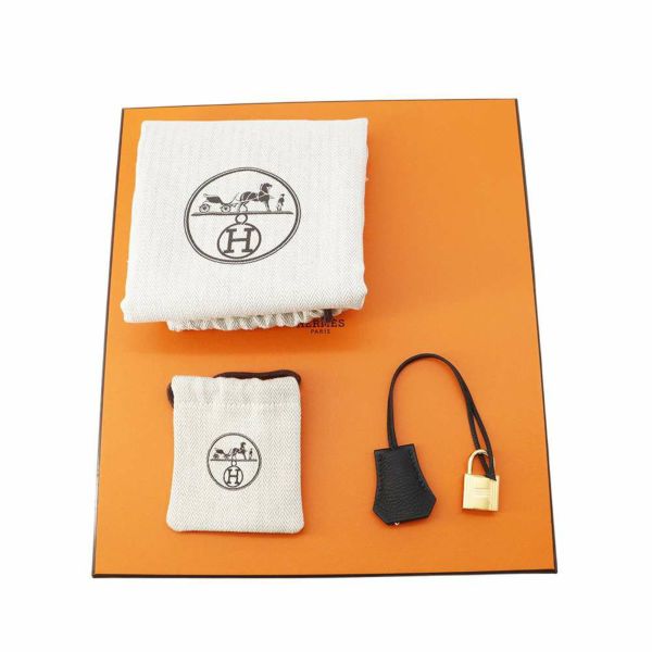 エルメス バーキン25 ヴェルソ ブラック/ツンドラ/ゴールド金具 トゴ W刻印 HERMES Birkin ハンドバッグ 黒