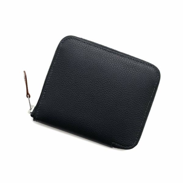 エルメス コインケース アザップコンパクト シルクイン キャバン/シルバー金具 エバーカラー W刻印