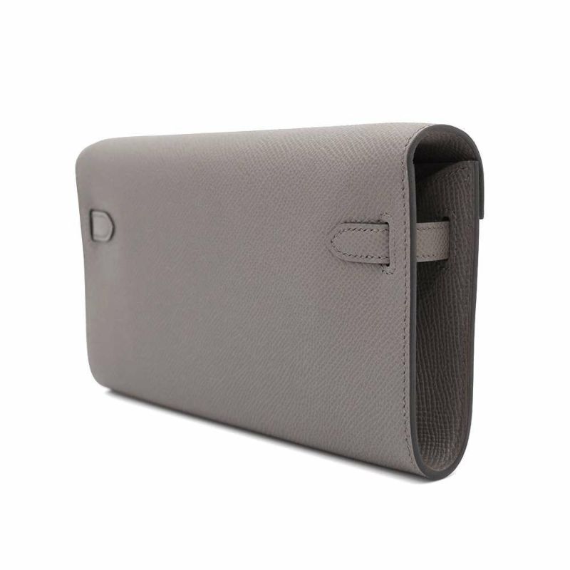 エルメス ケリーウォレット ロング トゥーゴー エタン/ゴールド金具 エプソン K刻印 HERMES