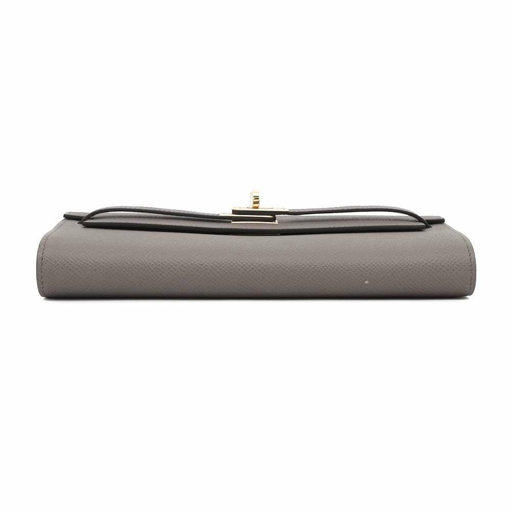 エルメス ケリーウォレット ロング トゥーゴー エタン/ゴールド金具 エプソン K刻印 HERMES