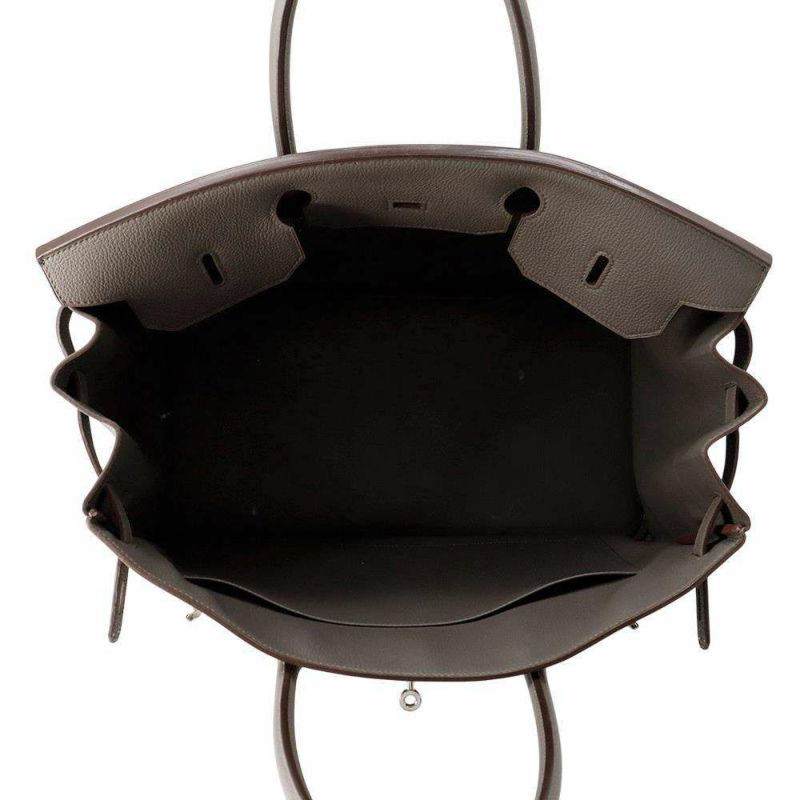 エルメス バーキン40 エタン/シルバー金具 トゴ T刻印 HERMES Birkin ハンドバッグ