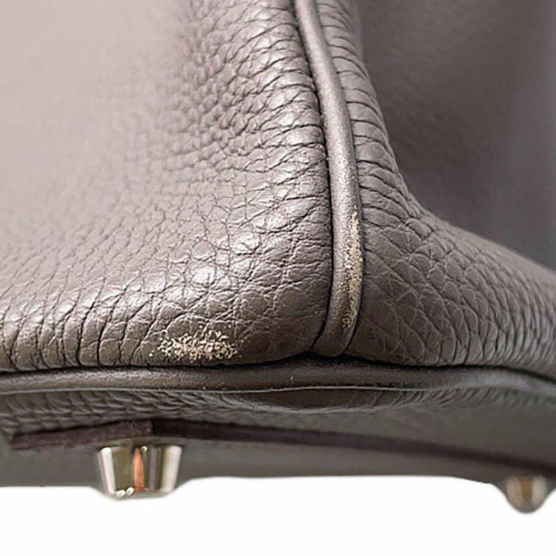 エルメス バーキン40 エタン/シルバー金具 トゴ T刻印 HERMES Birkin ハンドバッグ