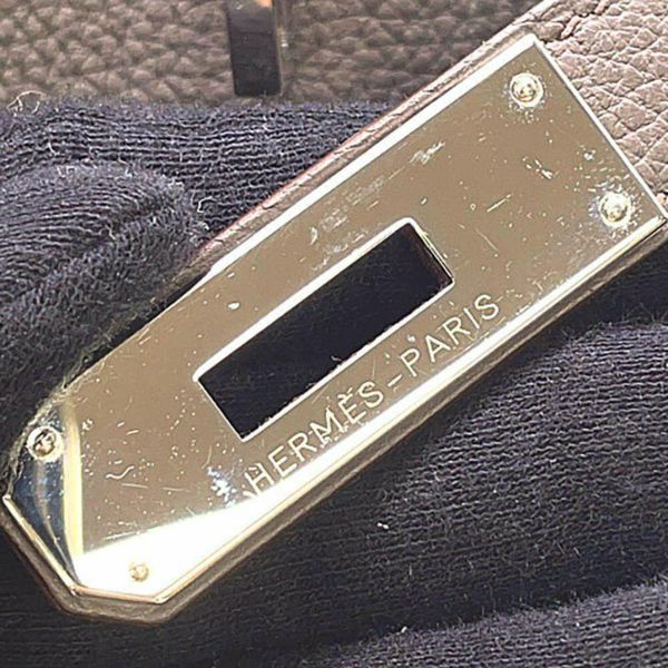 エルメス バーキン40 エタン/シルバー金具 トゴ T刻印 HERMES Birkin ハンドバッグ