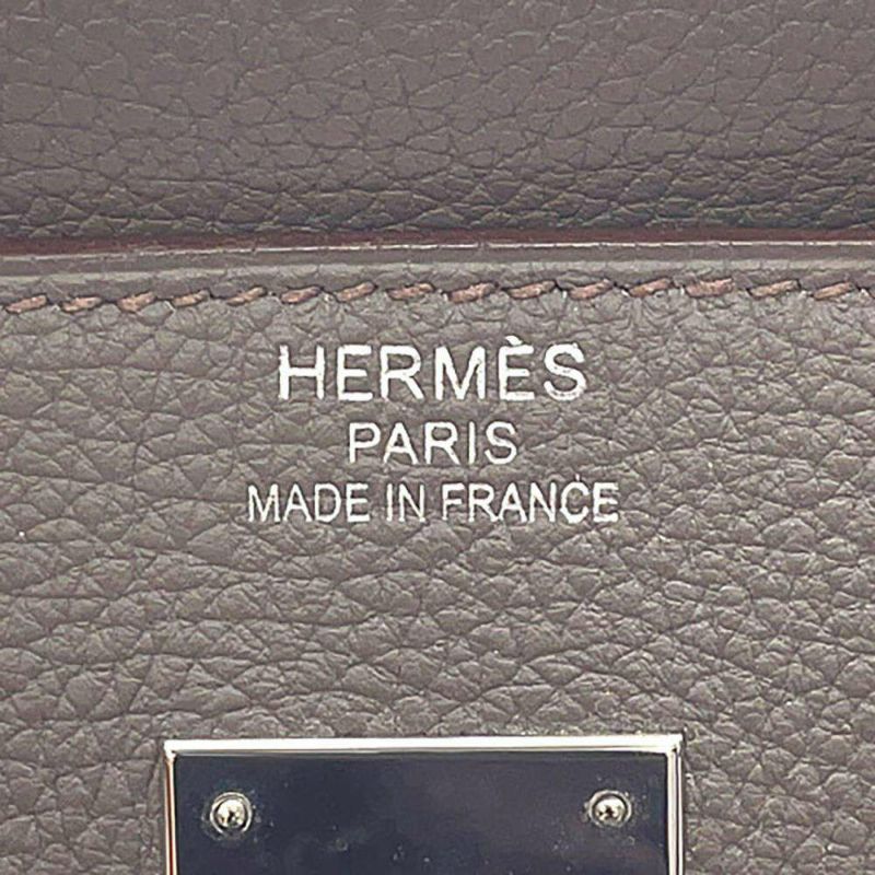 エルメス バーキン40 エタン/シルバー金具 トゴ T刻印 HERMES Birkin ハンドバッグ