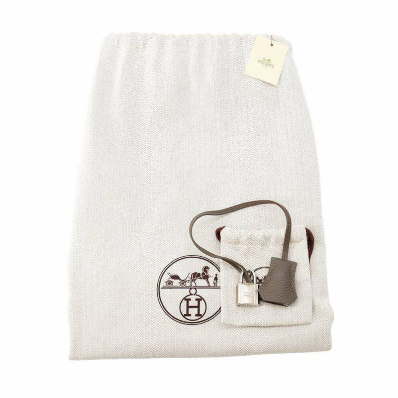 エルメス バーキン40 エタン/シルバー金具 トゴ T刻印 HERMES Birkin ハンドバッグ