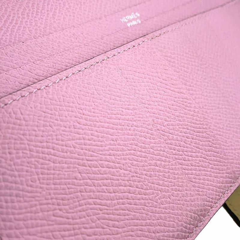 エルメス 長財布 ベアンスフレ ヴェルソ チャイ/モーヴシルベストル/シルバー金具 エプソン U刻印