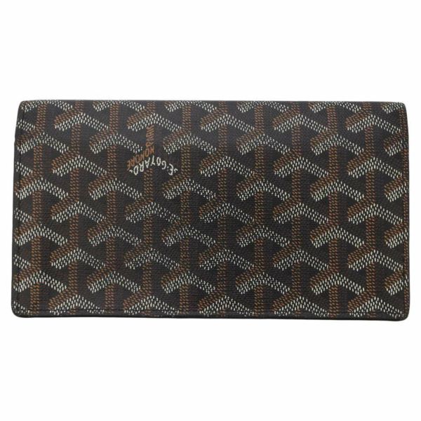 ゴヤール 長財布 リシュリュー ヘンリーボーン PVC レザー GOYARD 財布 二つ折り 黒