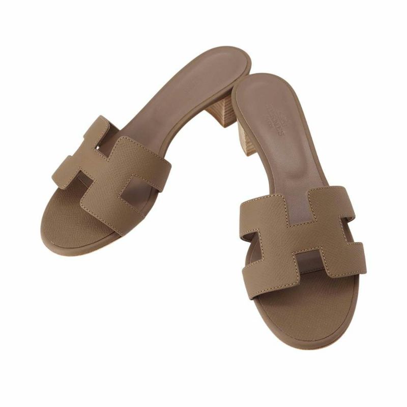 エルメス サンダル オアジス Oasis レザー レディースサイズ35 HERMES 靴