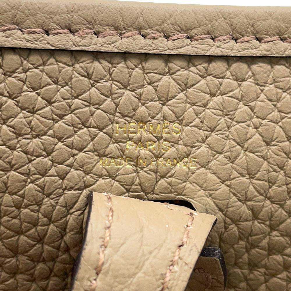 エルメス エブリンTPM アマゾン サングル ジグザグ ベージュマルファ/ゴールド金具 トリヨンクレマンス W刻印