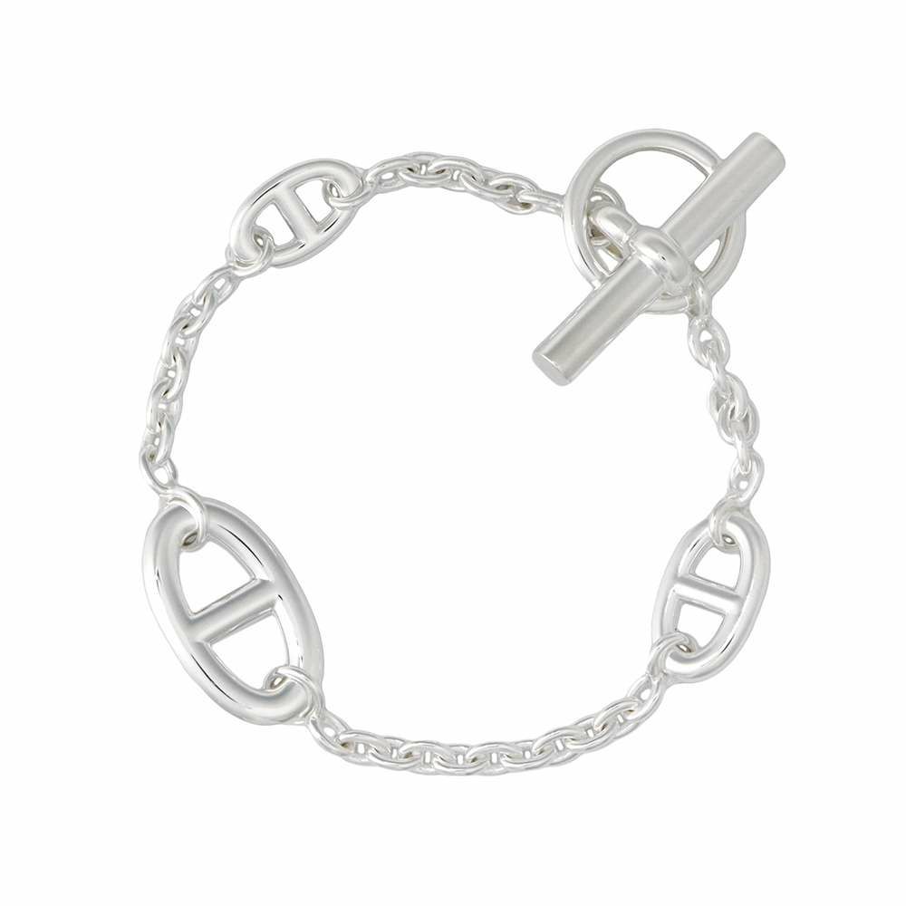 エルメス ブレスレット シェーヌダンクル ファランドール SV925シルバー サイズLG HERMES ジュエリー