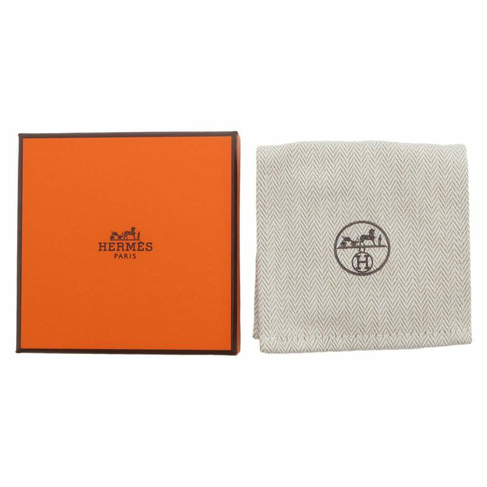 エルメス バレッタ トリ・マイヨンPM ブラック HERMES ヘアアクセサリー 黒