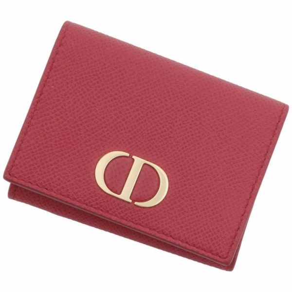 クリスチャン・ディオール 三つ折り財布 30 モンテーニュ レザー Christian Dior 財布 コンパクトウォレット