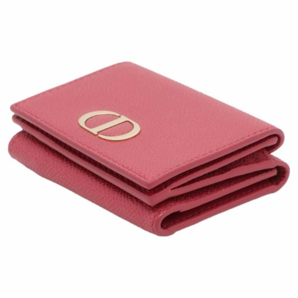 クリスチャン・ディオール 三つ折り財布 30 モンテーニュ レザー Christian Dior 財布 コンパクトウォレット