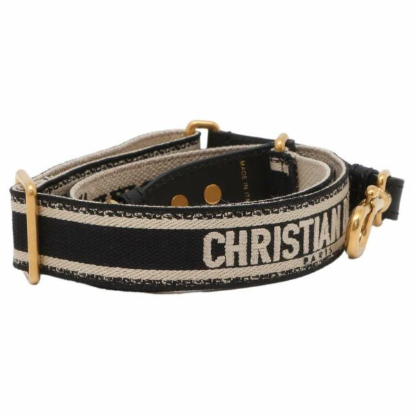 クリスチャン・ディオール ショルダーストラップ エンブロイダリー オブリーク 30 モンテーニュ S8553CBTE_M911 Christian Dior 黒