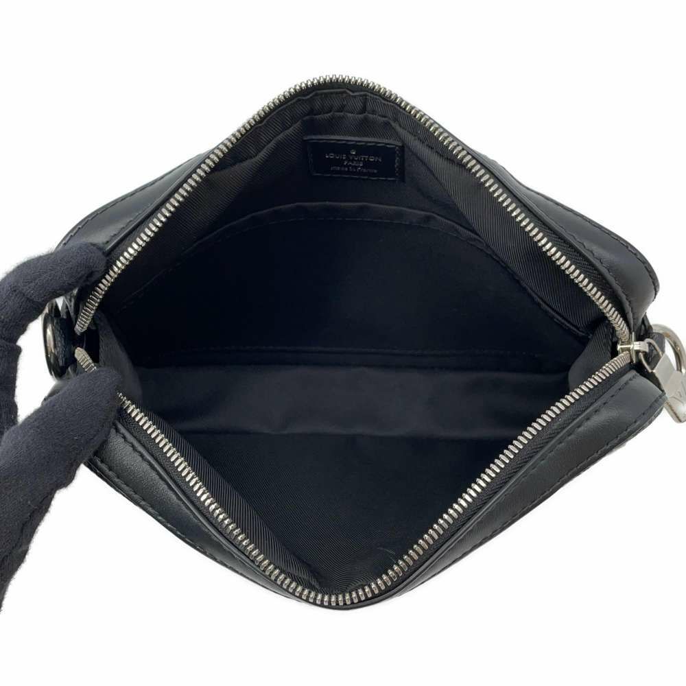 ルイヴィトン ショルダーバッグ ダミエ・グラフィット 3D トリオ・メッセンジャー N50017 LOUIS VUITTON ブラック 黒