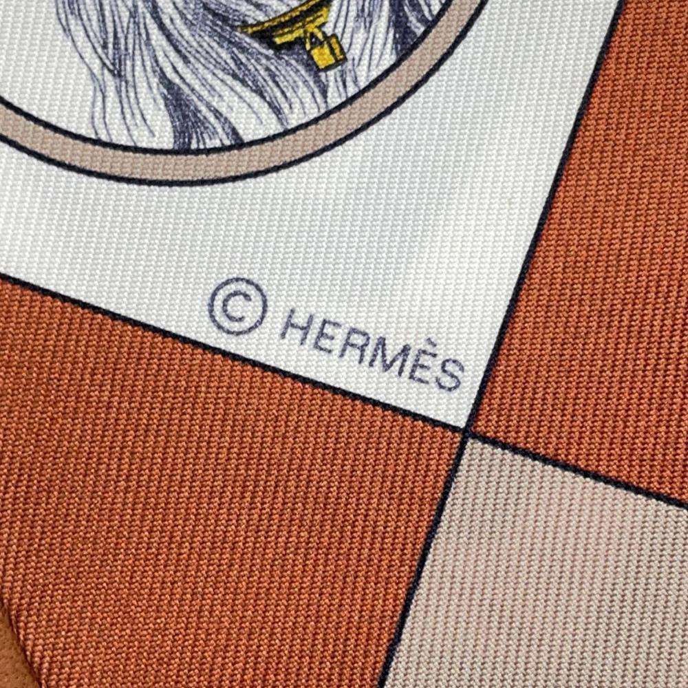 エルメス スカーフ ツイリー コリエ・エ・シアン Colliers et Chiens forever HERMES 2025春夏 黒