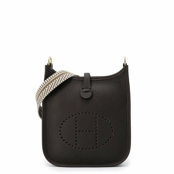 エルメス エブリンTPM アマゾン サングル ジグザグ エベンヌ/エトゥープ/ゴールド金具 トリヨンクレマンス K刻印