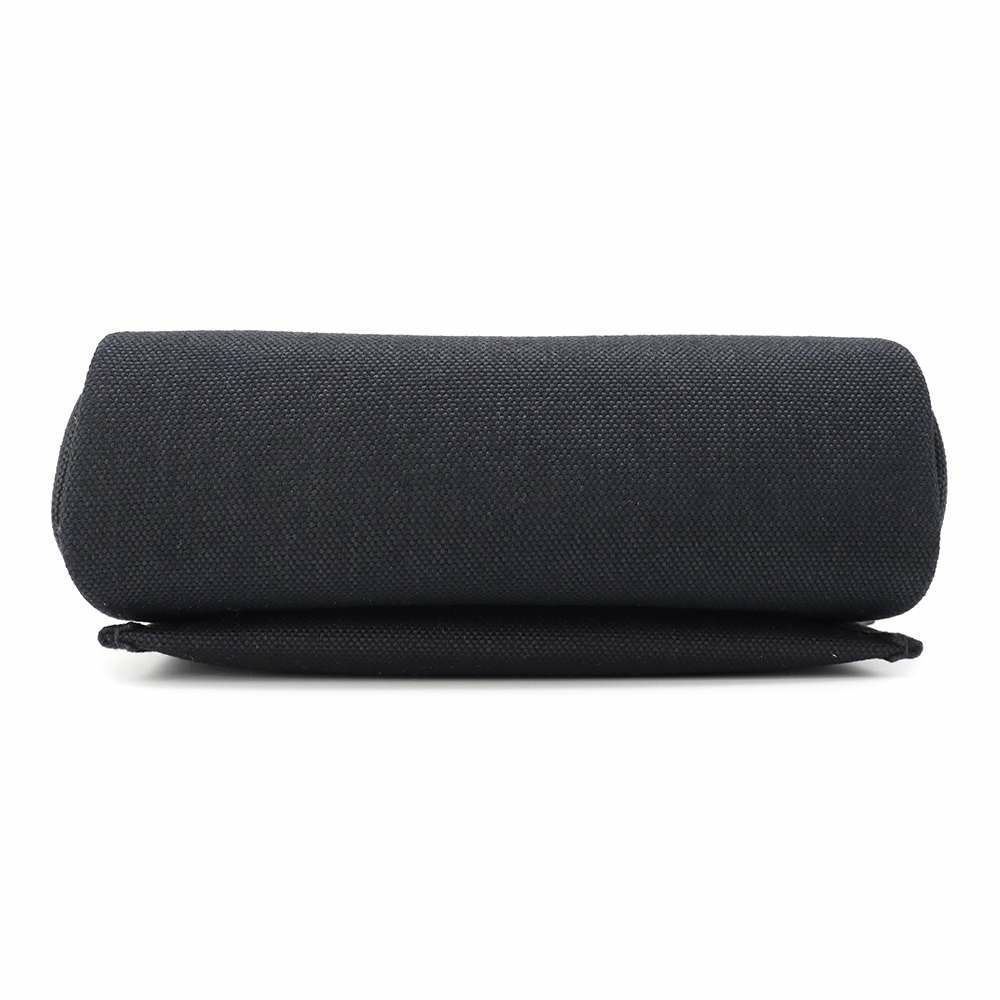 エルメス ショルダーバッグ エールバッグジップ ミニ ブラック/シルバー金具 トワルミリタリー/ヴァッシュハンター W刻印 黒