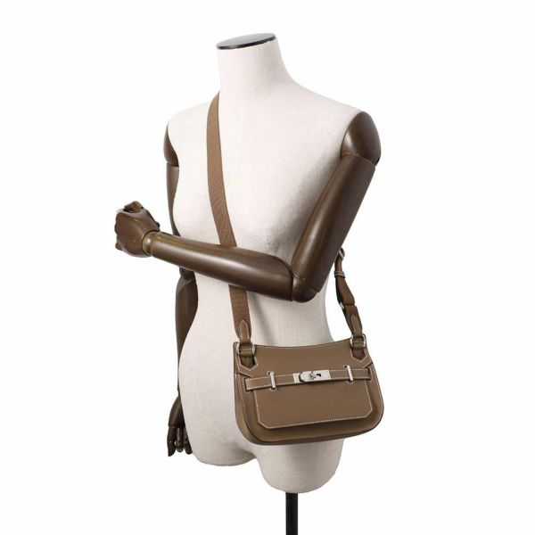 エルメス ジプシエール ミニ エトゥープ/シルバー金具 スイフト U刻印 HERMES バッグ