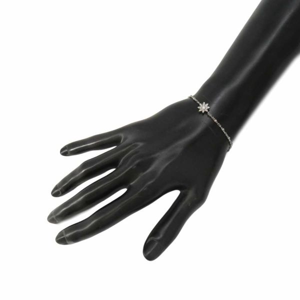 グッチ ブレスレット フローラ GGチャーム ダイヤ 64P 計約0.22ct K18WGホワイトゴールド 581817 GUCCI