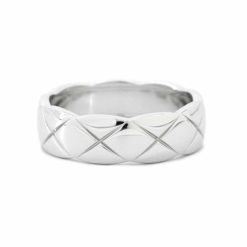 シャネル リング ココ クラッシュ コレクション リング ミディアム K18WGホワイトゴールド サイズ59 J10570 CHANEL 指輪 ジュエリー