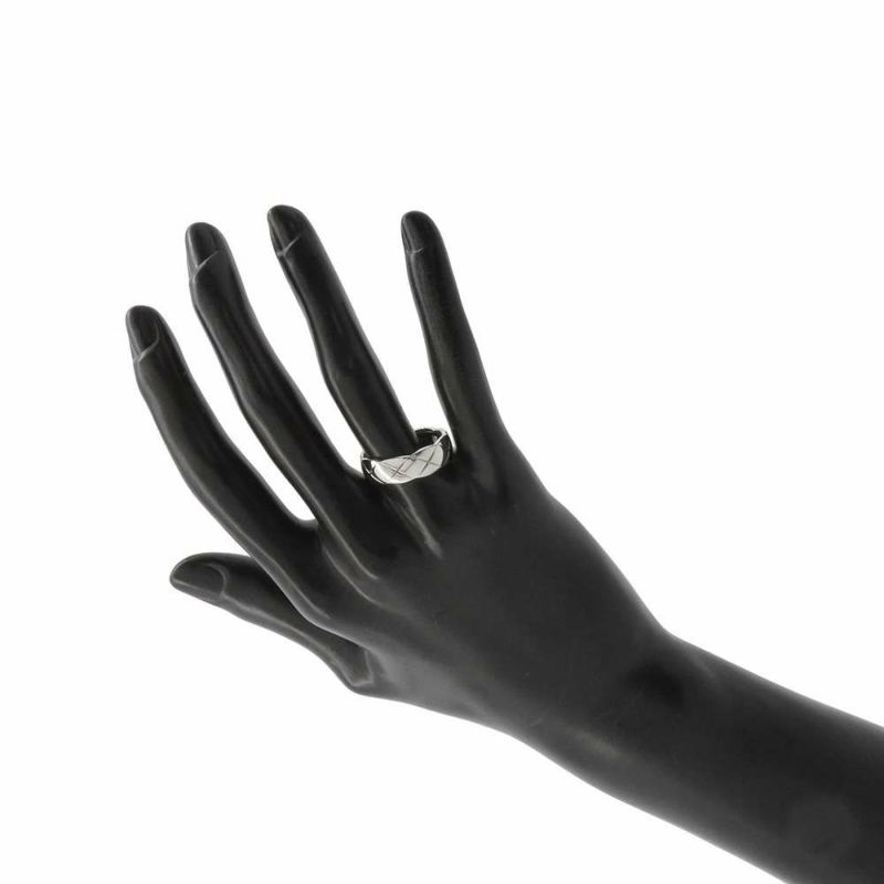 シャネル リング ココ クラッシュ コレクション リング ミディアム K18WGホワイトゴールド サイズ59 J10570 CHANEL 指輪 ジュエリー