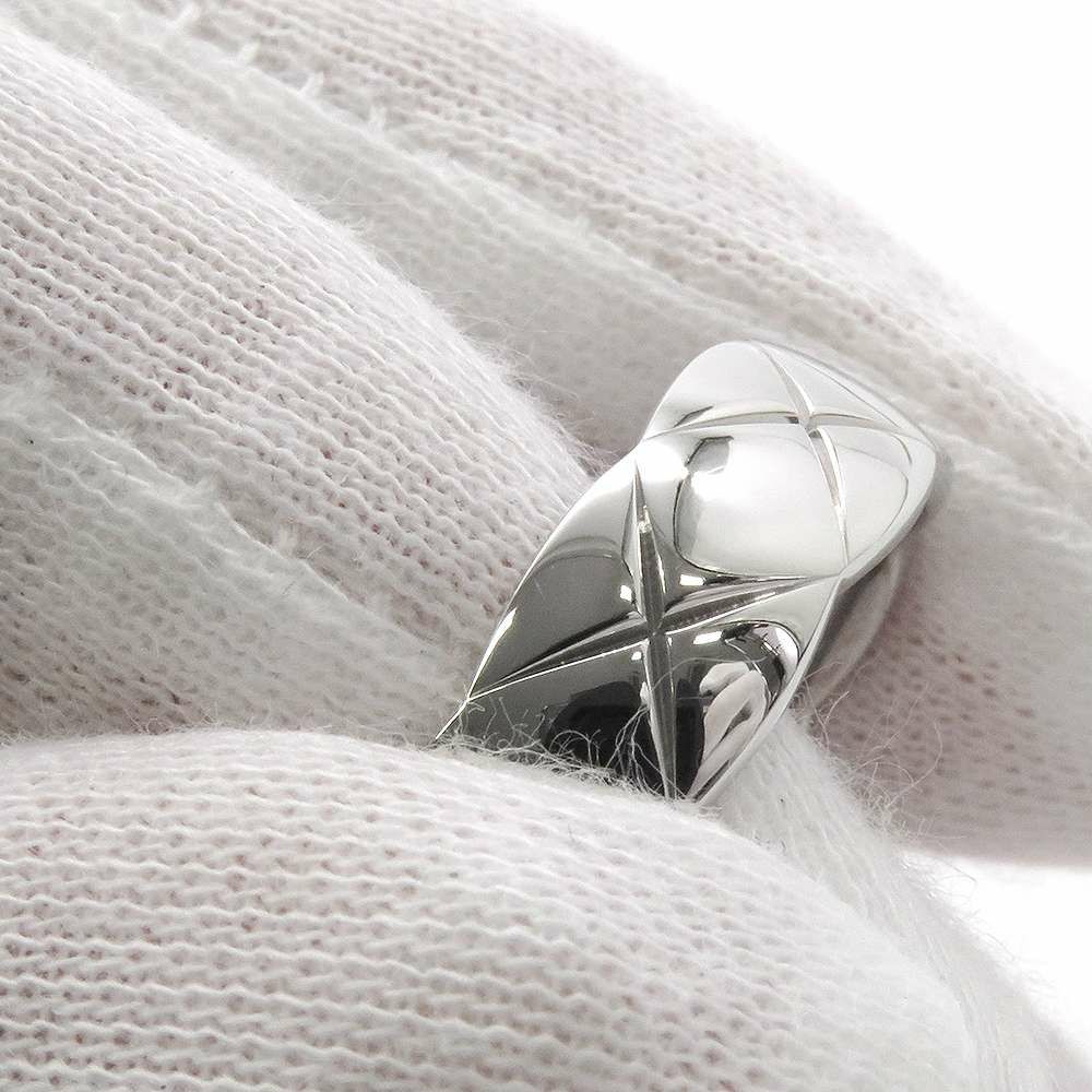 シャネル リング ココ クラッシュ コレクション リング ミディアム K18WGホワイトゴールド サイズ59 J10570 CHANEL 指輪 ジュエリー