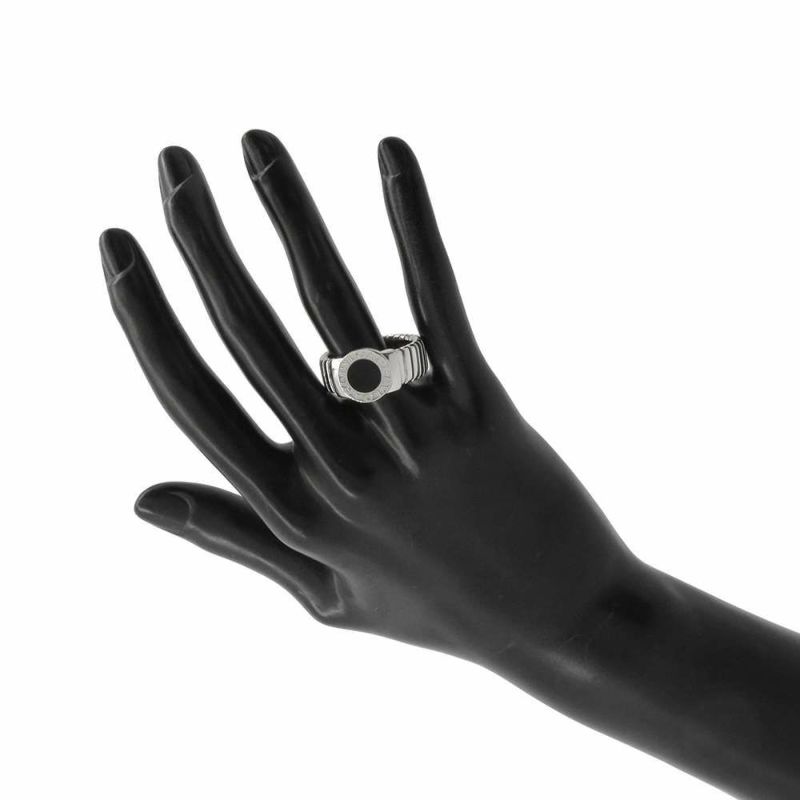 ブルガリ リング ブルガリブルガリトゥボガス オニキス K18WGホワイトゴールド リングサイズ約22号 BVLGARI ジュエリー