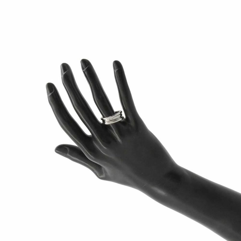 ブルガリ リング ビーゼロワン B-zero1 2バンド K18WGホワイトゴールド リングサイズ55 指輪 ジュエリー