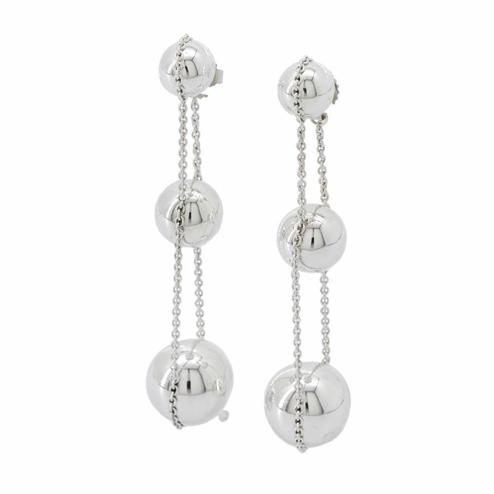 ティファニー ピアス ハードウェア ミディアム リンク ピアス K18YG  