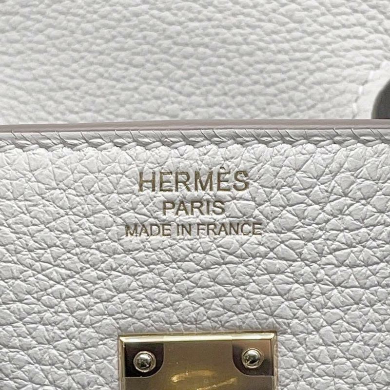 エルメス バーキン25 グリスペール/ゴールド金具 トゴ W刻印 HERMES Birkin ハンドバッグ