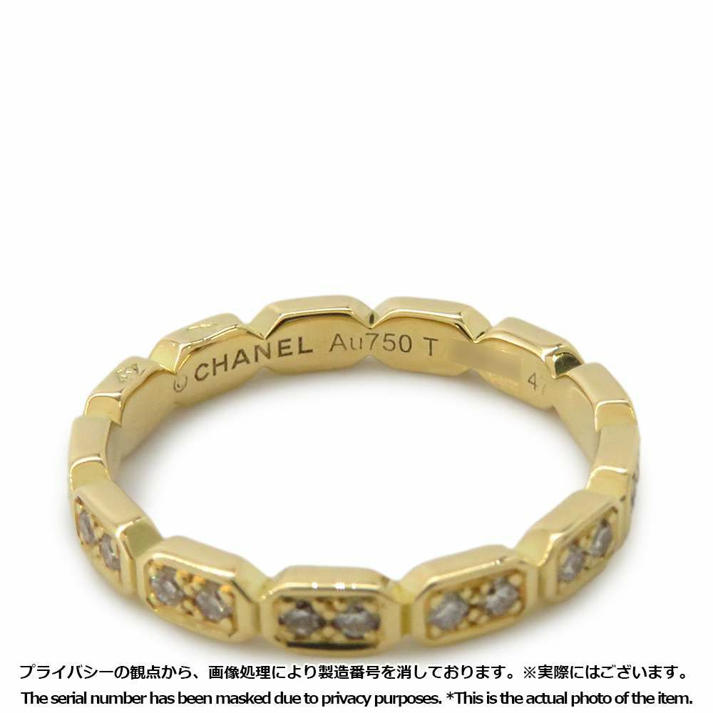 シャネル リング プルミエール プロメス フルエタニティ ダイヤモンド K18YG リングサイズ47 J4133 CHANEL 指輪