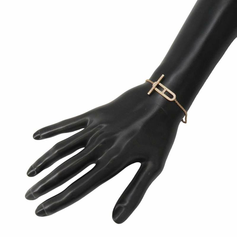 エルメス ブレスレット エヴァーシェーヌダンクル ブレスレット ダイヤ 54P 0.37ct K18PG HERMES ジュエリー