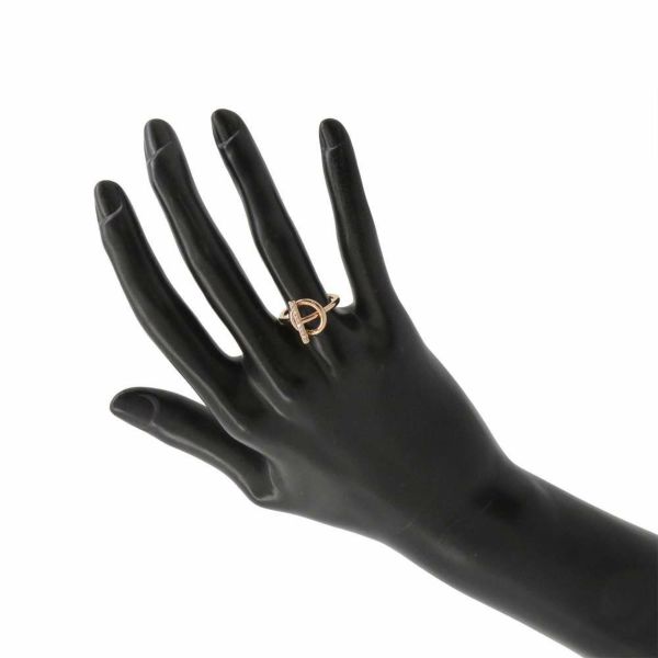 エルメス リング エシャペPM ダイヤモンド 10P 計0.07ct K18PGピンクゴールド リングサイズ50 HERMES ジュエリー