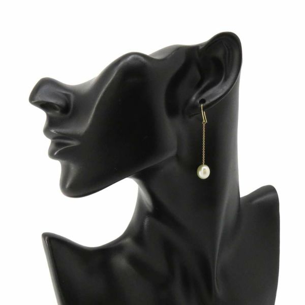 ティファニー ピアス エルサ ペレッティ バイヤザード チェーン ピアス パール K18YG 60926905 Tiffany&Co. ジュエリー