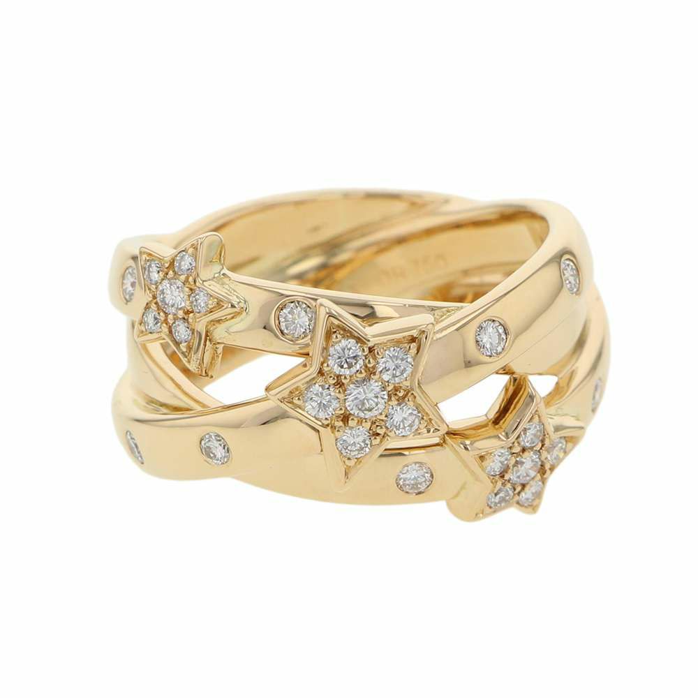 シャネル リング コメット ダイヤモンド K18YGイエローゴールド リングサイズ約13号 J1130 CHANEL 指輪 ジュエリー