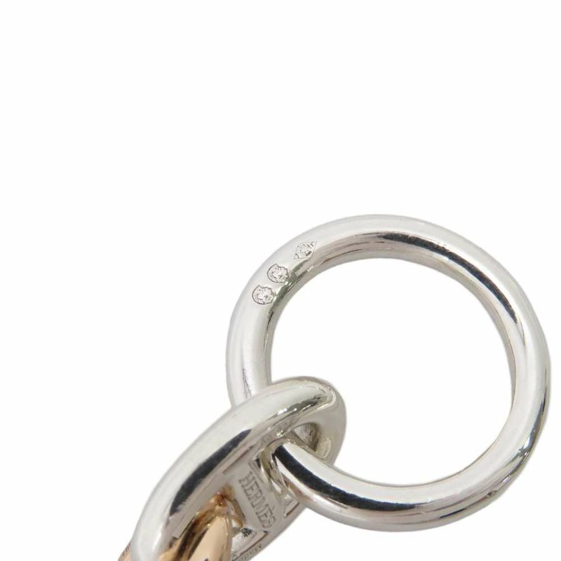 エルメス ブレスレット シェーヌダンクル ドゥブルトゥール PM 37コマ SV925シルバー/K18PGピンクゴールド HERMES