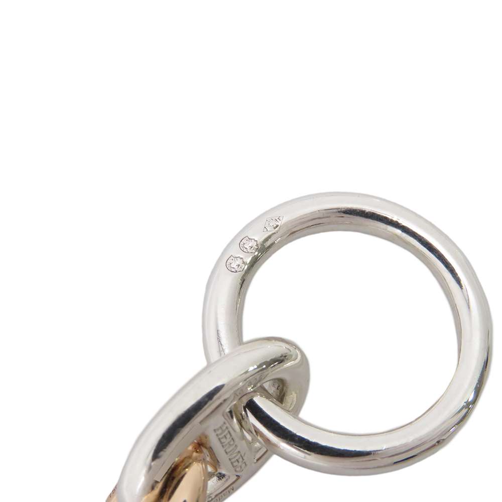 エルメス ブレスレット シェーヌダンクル ドゥブルトゥール PM 37コマ SV925シルバー/K18PGピンクゴールド HERMES