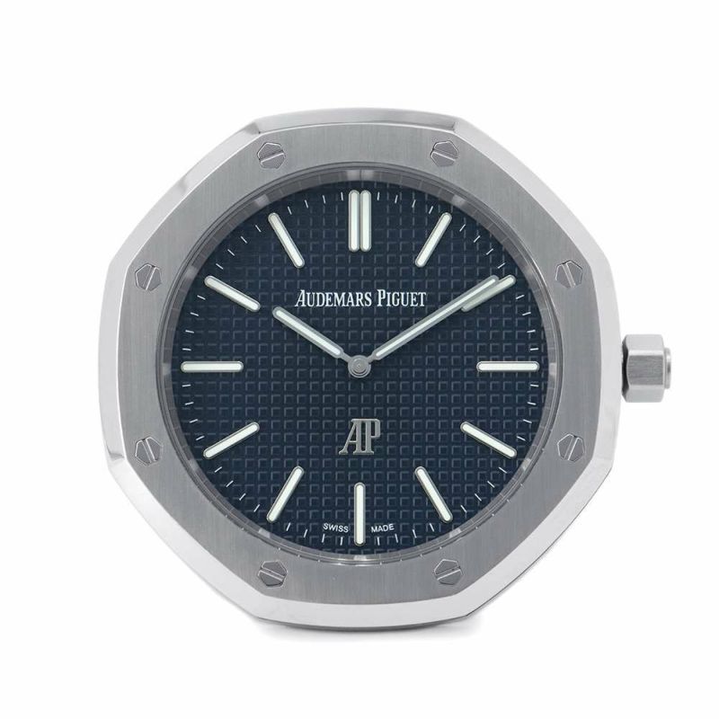 オーデマピゲ ロイヤルオーク テーブルクロック 50周年記 世界限定2250本 ブルー文字盤 置時計