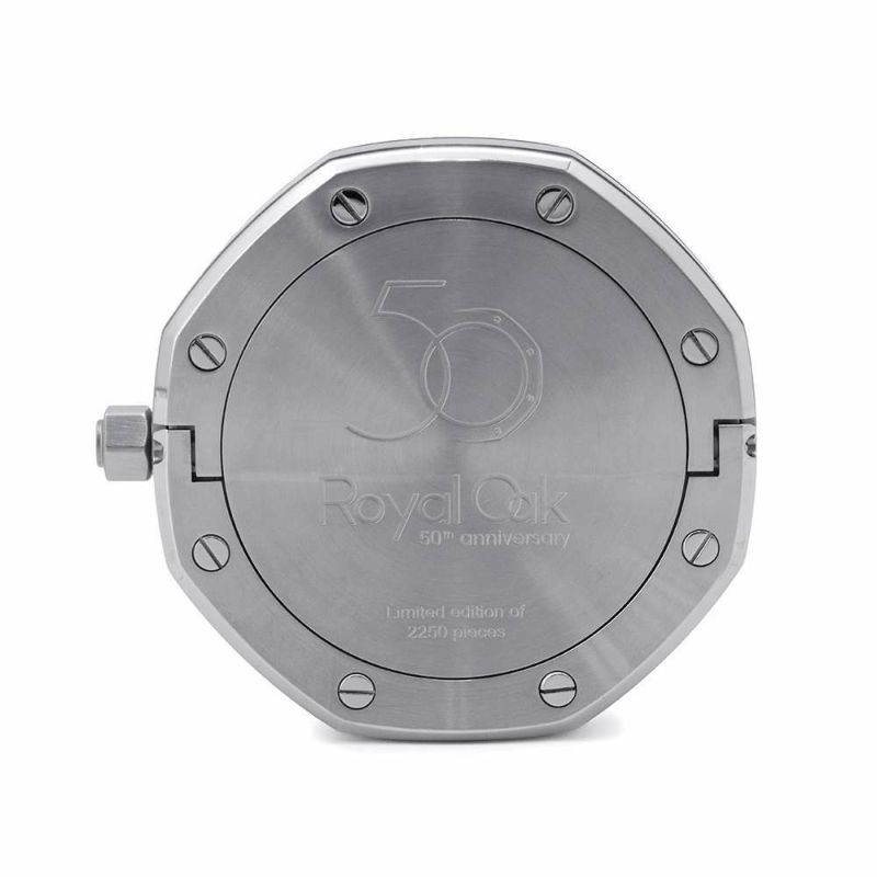 オーデマピゲ ロイヤルオーク テーブルクロック 50周年記 世界限定2250本 ブルー文字盤 置時計