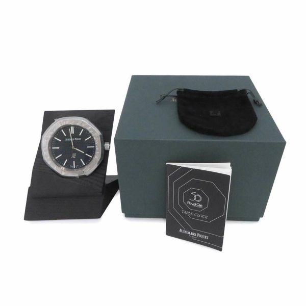 オーデマピゲ ロイヤルオーク テーブルクロック 50周年記 世界限定2250本 ブルー文字盤 置時計