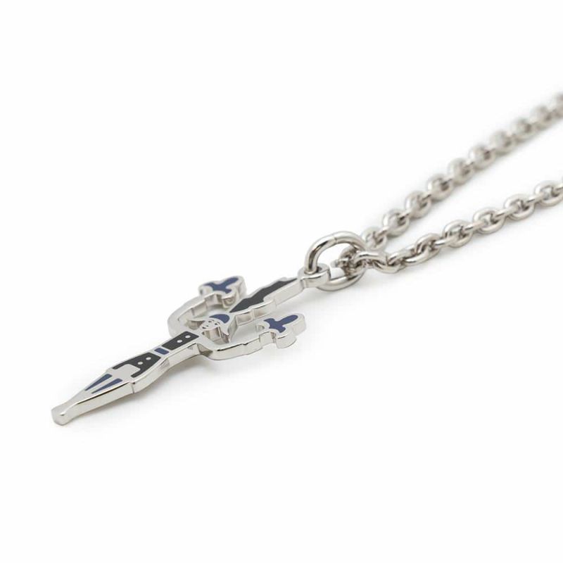 エルメス ネックレス 花火師 カザックニュイ/シルバー金具 HERMES アクセサリー メンズ