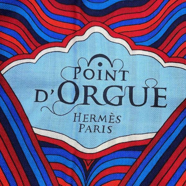 エルメス スカーフ カレ140 POINT D‘ORGUE カシミヤ シルク HERMES 2023秋冬