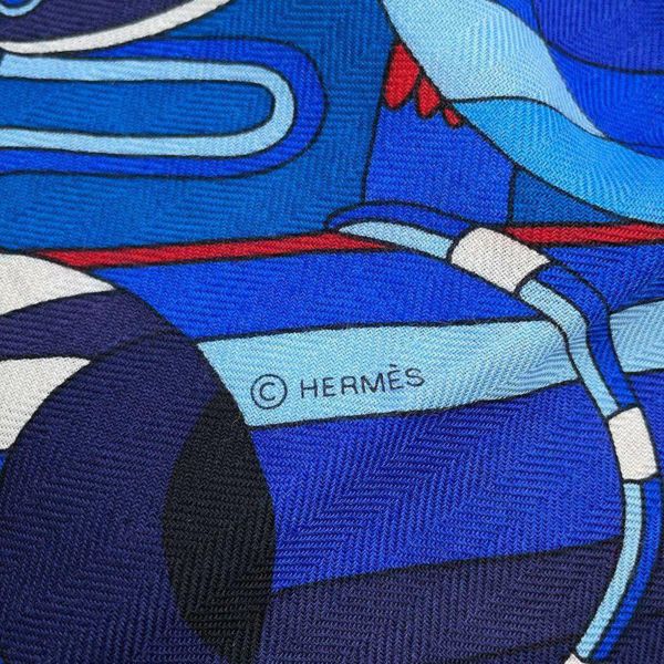 エルメス スカーフ カレ140 POINT D‘ORGUE カシミヤ シルク HERMES 2023秋冬