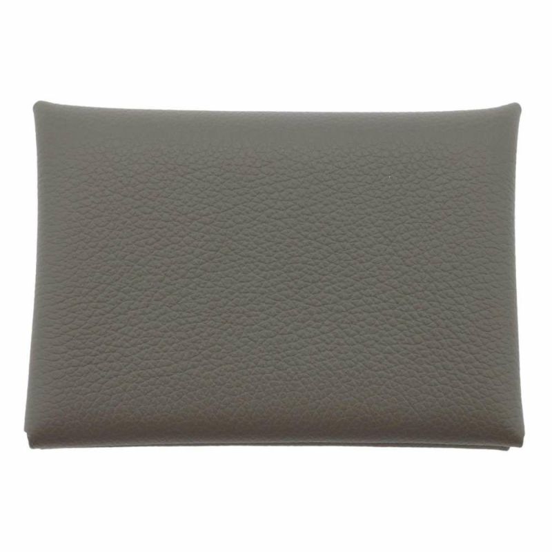 エルメス コインケース カルヴィ デュオ  グリメイヤー/シルバー金具 エバーカラー B刻印 財布