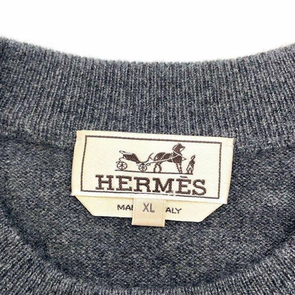 エルメス セーター ロングスリーブ カシミヤ メンズサイズXL HERMES トップス