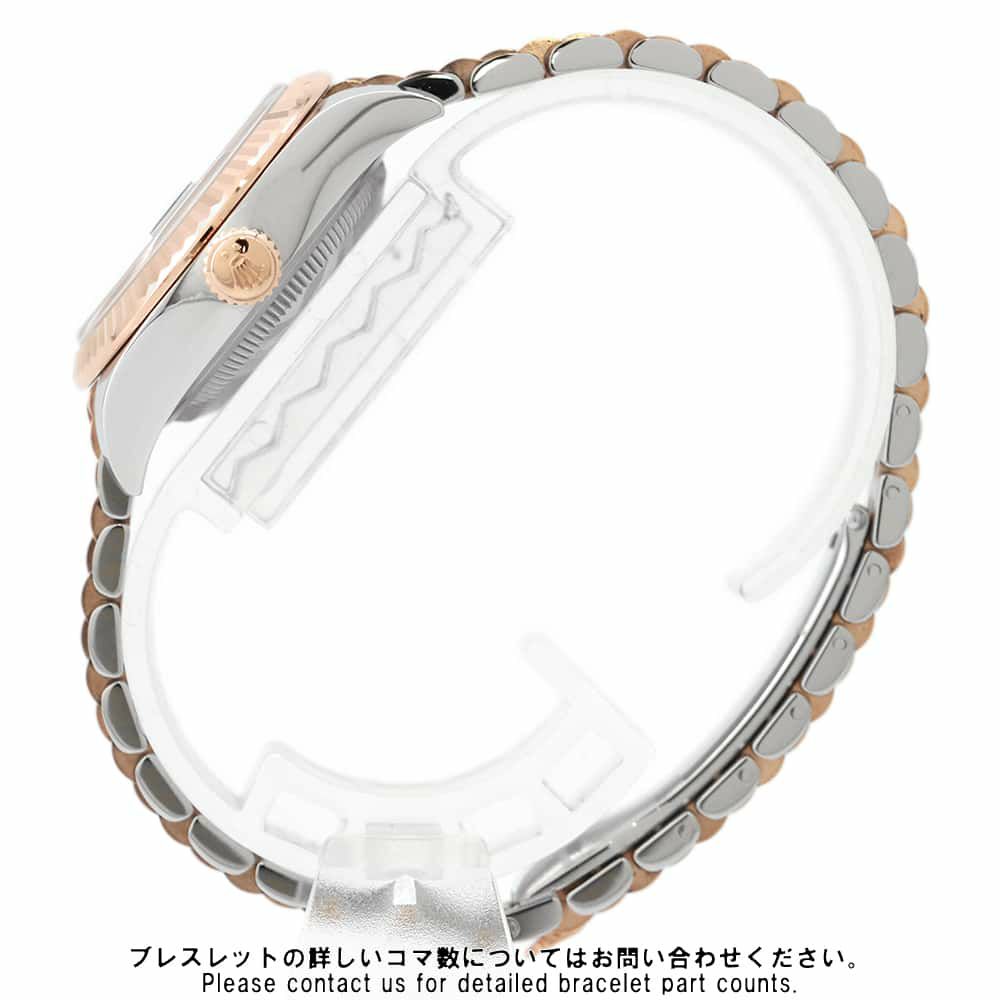 ロレックス レディ デイトジャスト SS/K18PG エバーローズゴールド 279171G オリーブグリーン文字盤 10PD