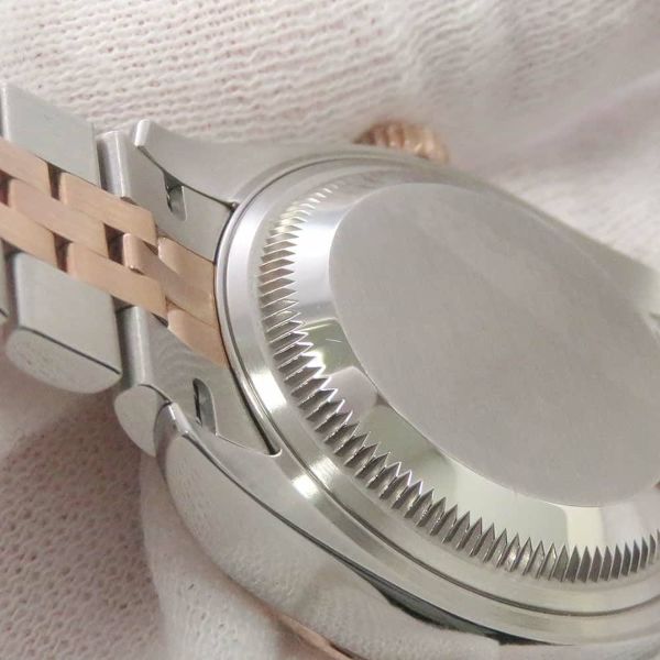 ロレックス レディ デイトジャスト SS/K18PG エバーローズゴールド 279171G オリーブグリーン文字盤 10PD