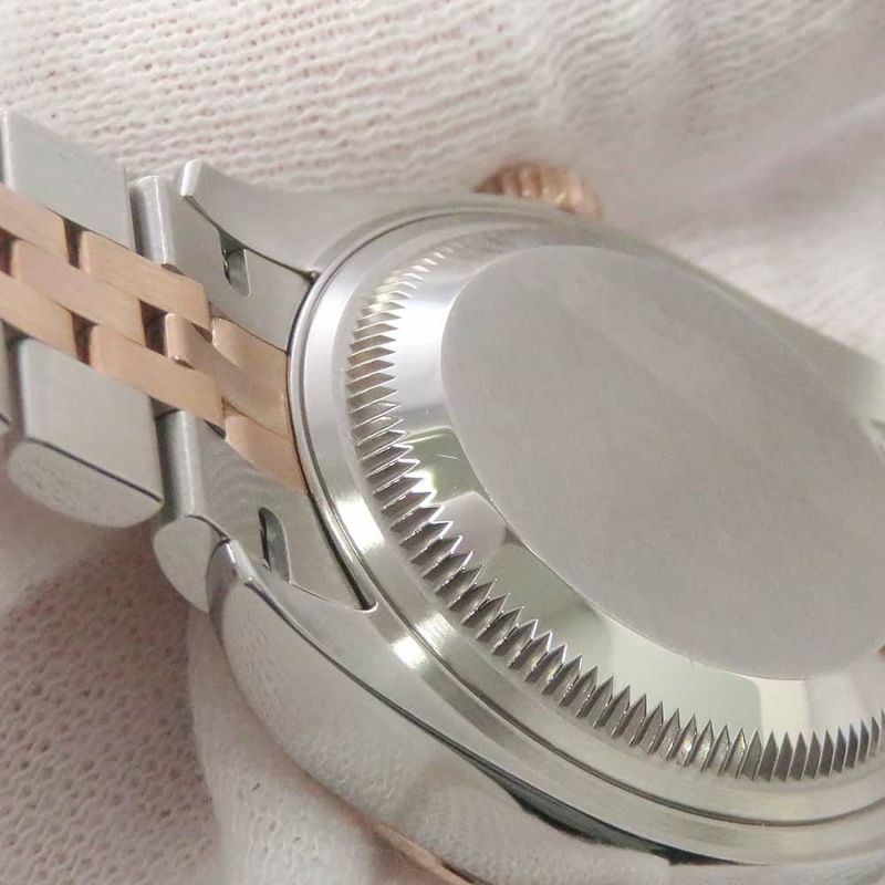 ロレックス レディ デイトジャスト SS/K18PG エバーローズゴールド 279171G オリーブグリーン文字盤 10PD