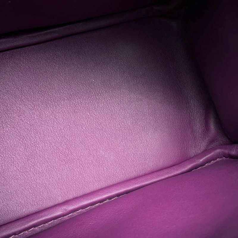 エルメス リンディ ミニ アネモネ/シルバー金具 トリヨンクレマンス U刻印 HERMES 2wayショルダー